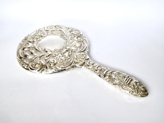 Ladies Silver Hand Mirror