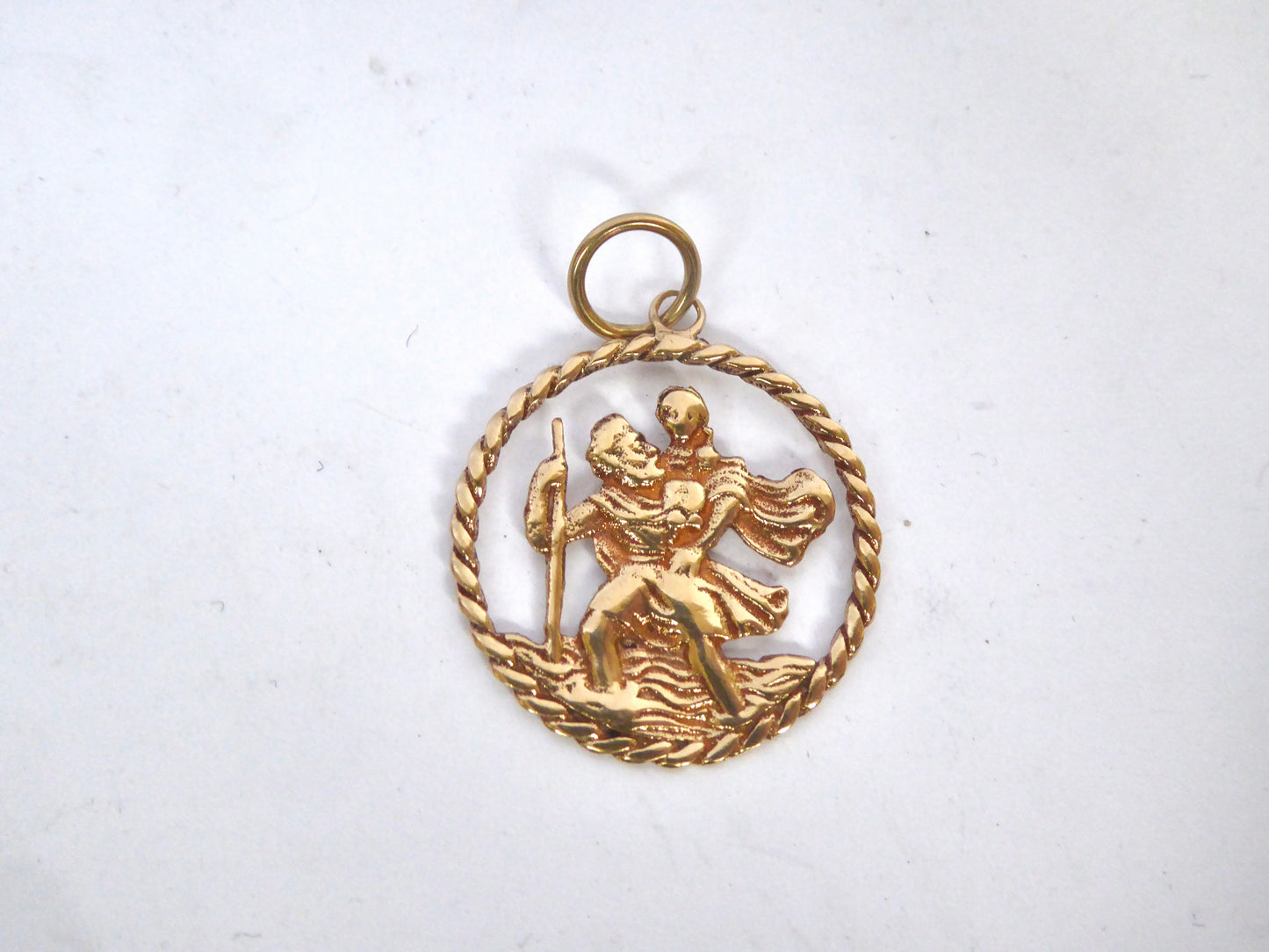 Gold St. Christopher Medal