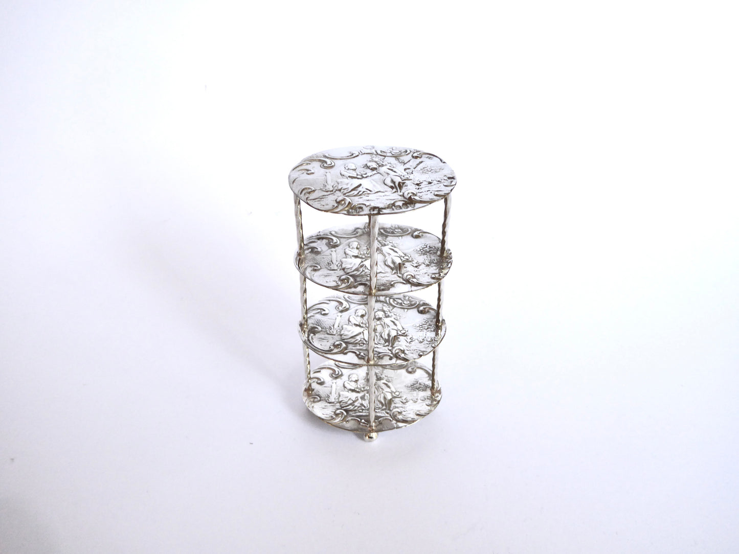 MINIATURE SILVER ETAGERE 1896