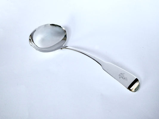 Georgian Irish Silver Sauce Ladle