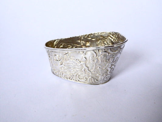 Miniature Silver Bath for Doll's House