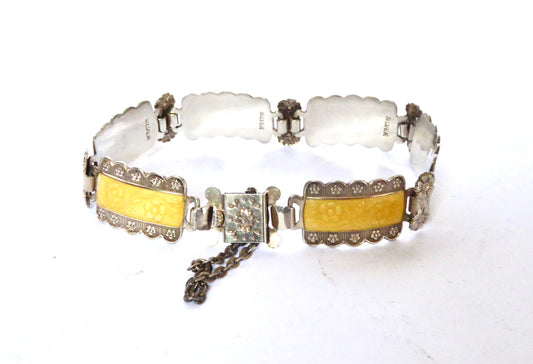 Yellow Enamel Bracelet