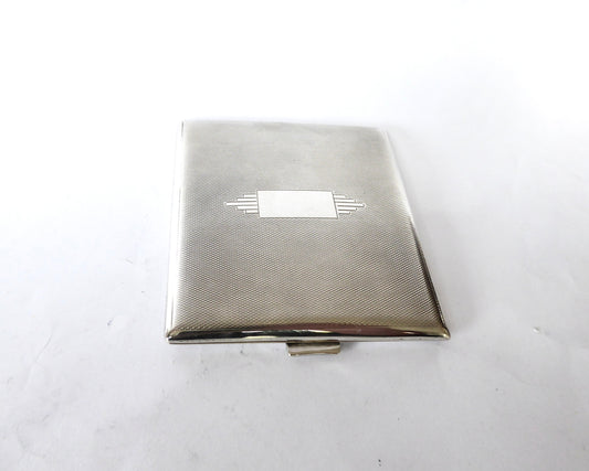 Art Deco Silver Cigarette Case 1933