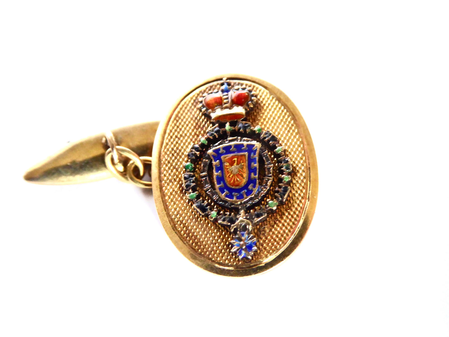 18Ct. Armorial Cufflinks