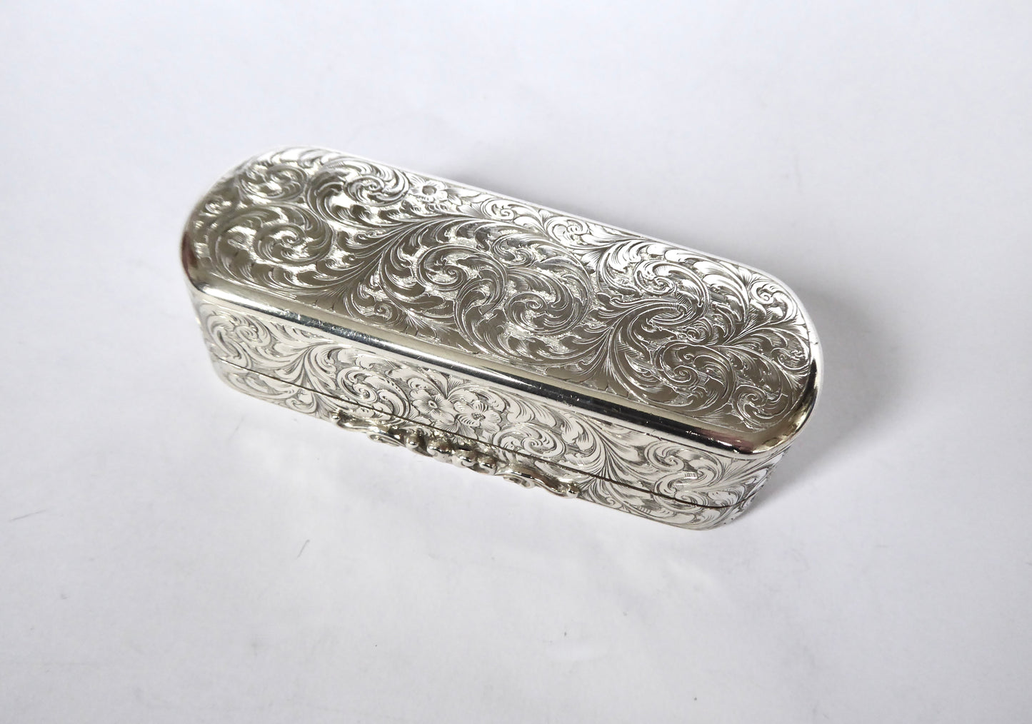 Victorian Silver Snuff Box 1858