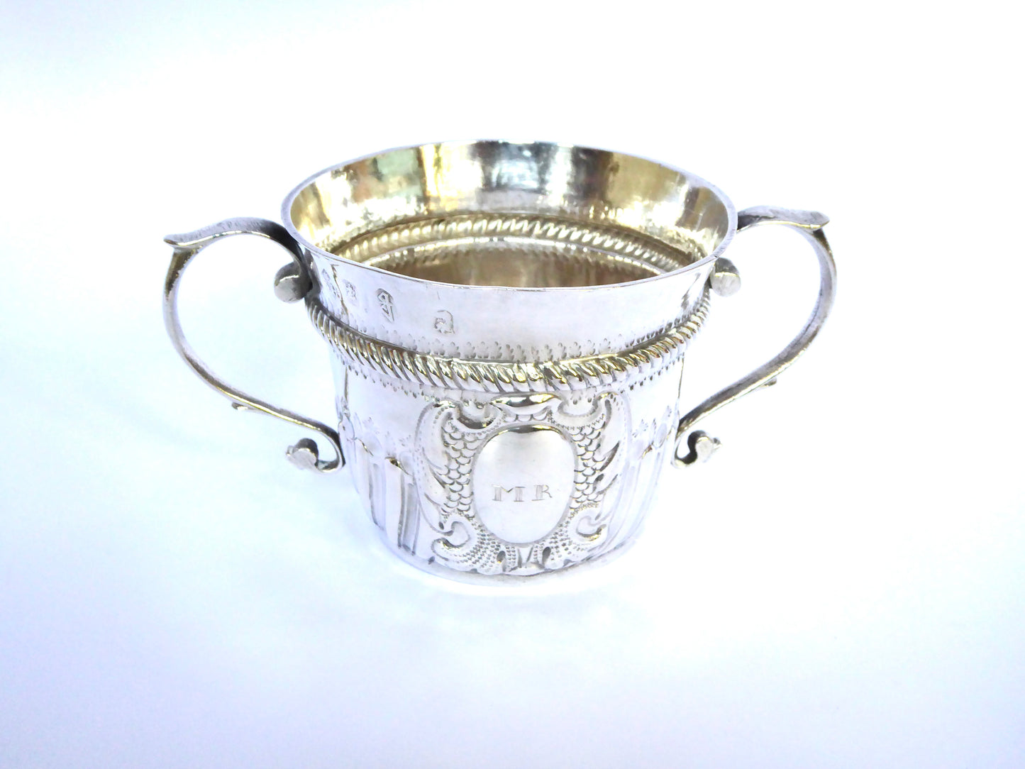 Antique Silver Porringer 1705