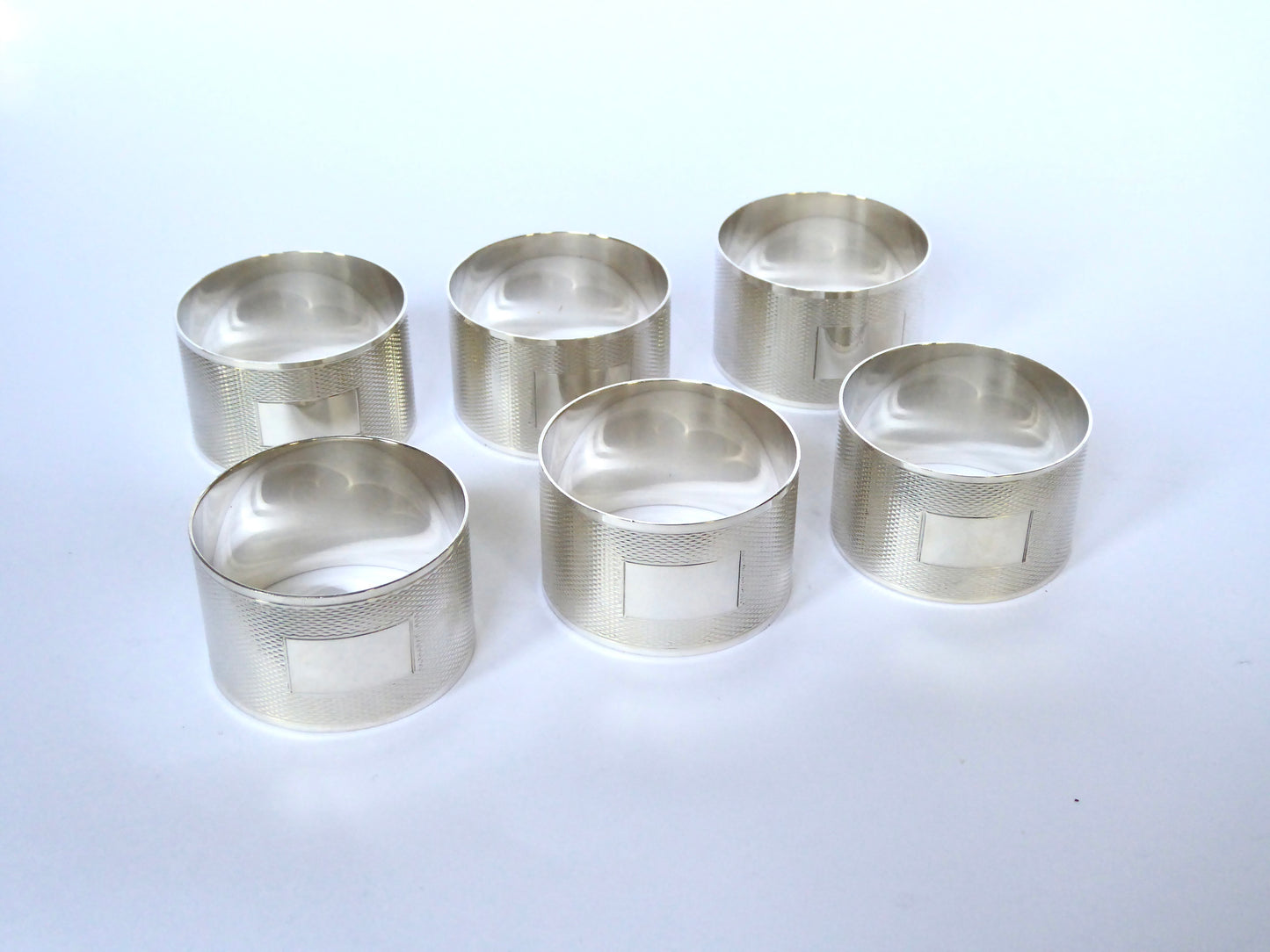 Six Silver Napkin Rings
