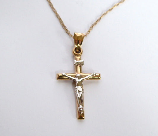 Vintage Gold Crucifix