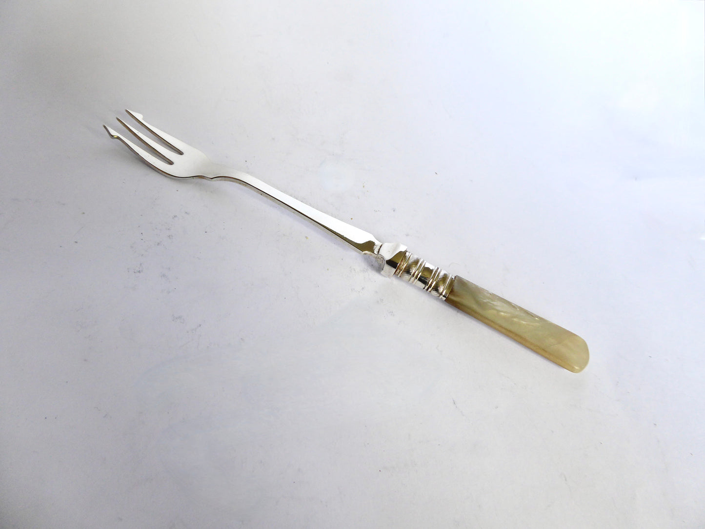 Pickle Fork. Mother of Pearl Handle