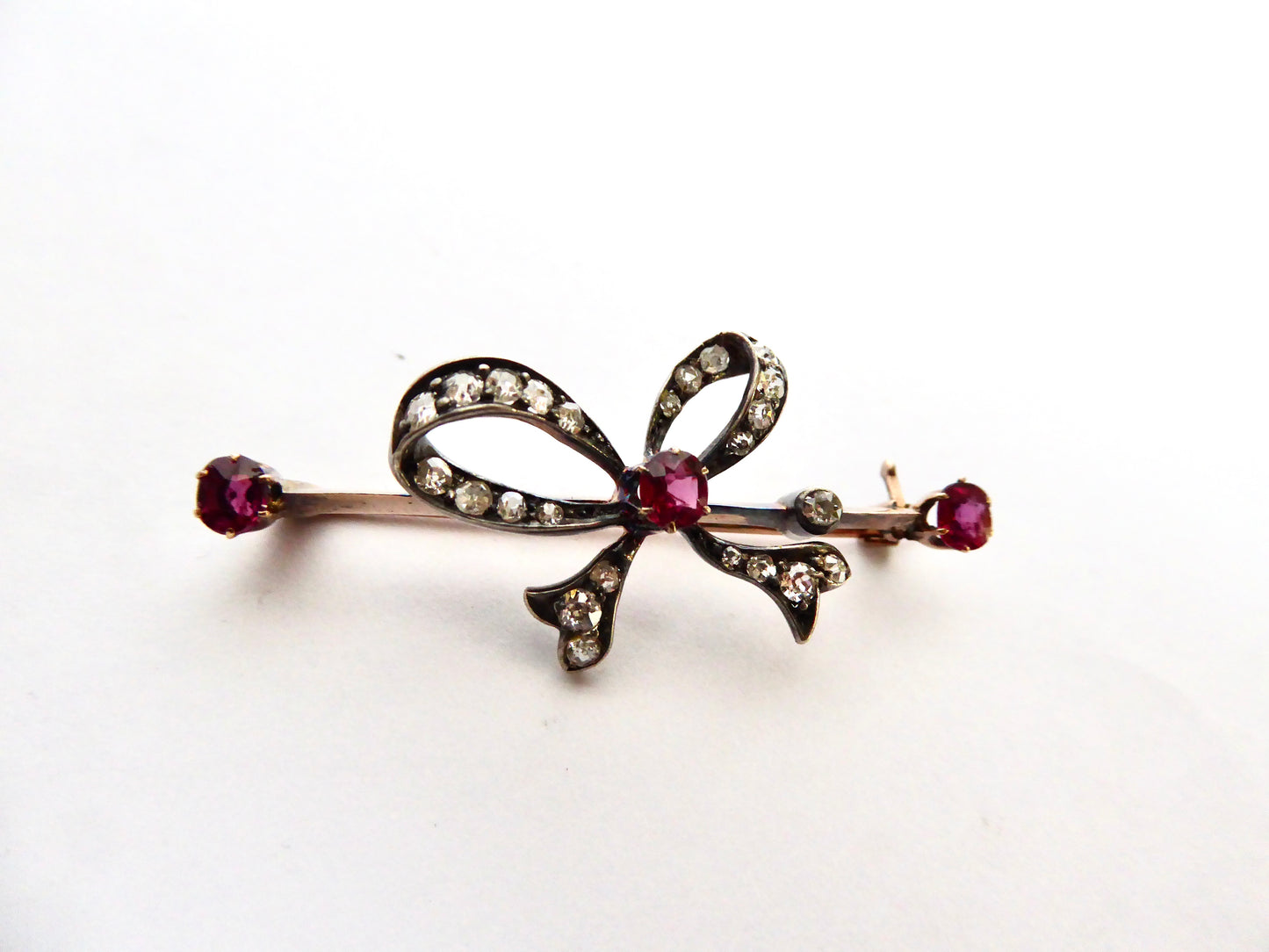 Ruby & Diamond Brooch