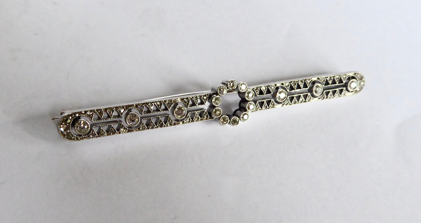 Art Deco Diamond Brooch