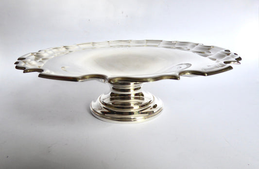 Irish Silver Pedestal Dish