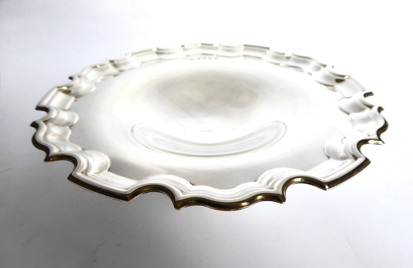 Irish Silver Pedestal Dish