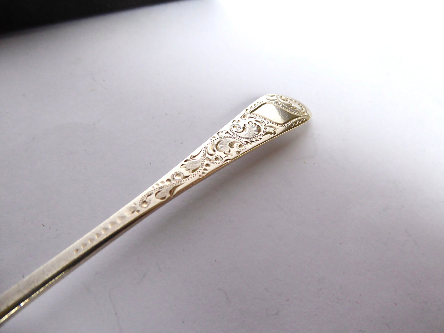 Engraved Silver Christening Spoon 1904