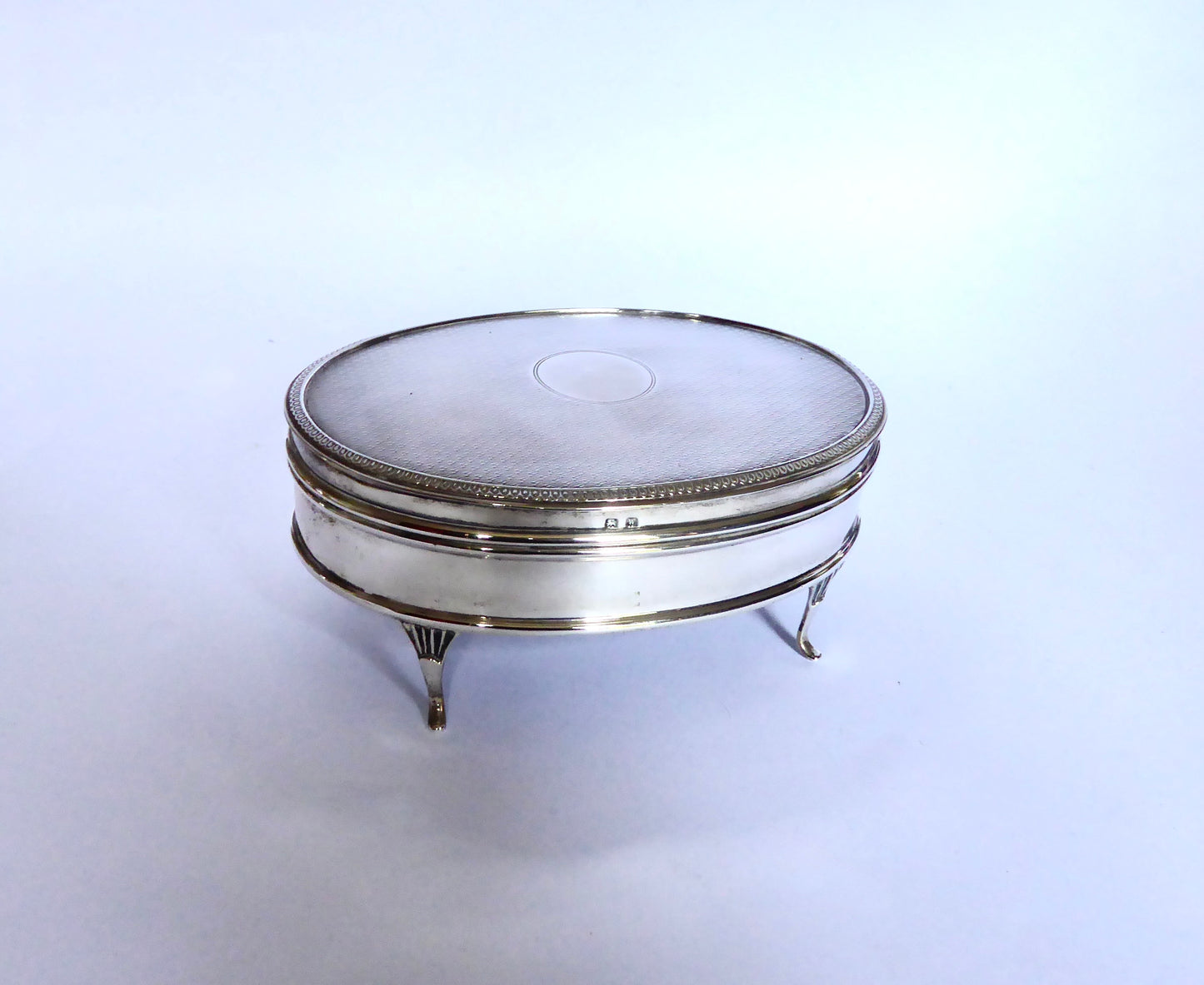 Vintage Silver Jewellery Box 1946