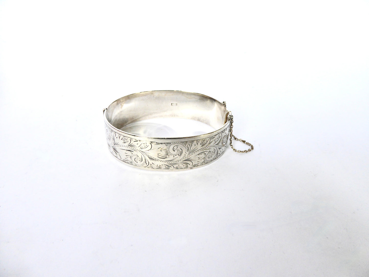 Engraved Silver Bangle 1984