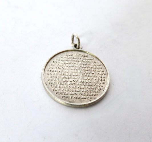 Silver 'Lords Prayer' Pendant