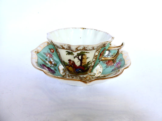 Dresden Cup & Saucer C.1900