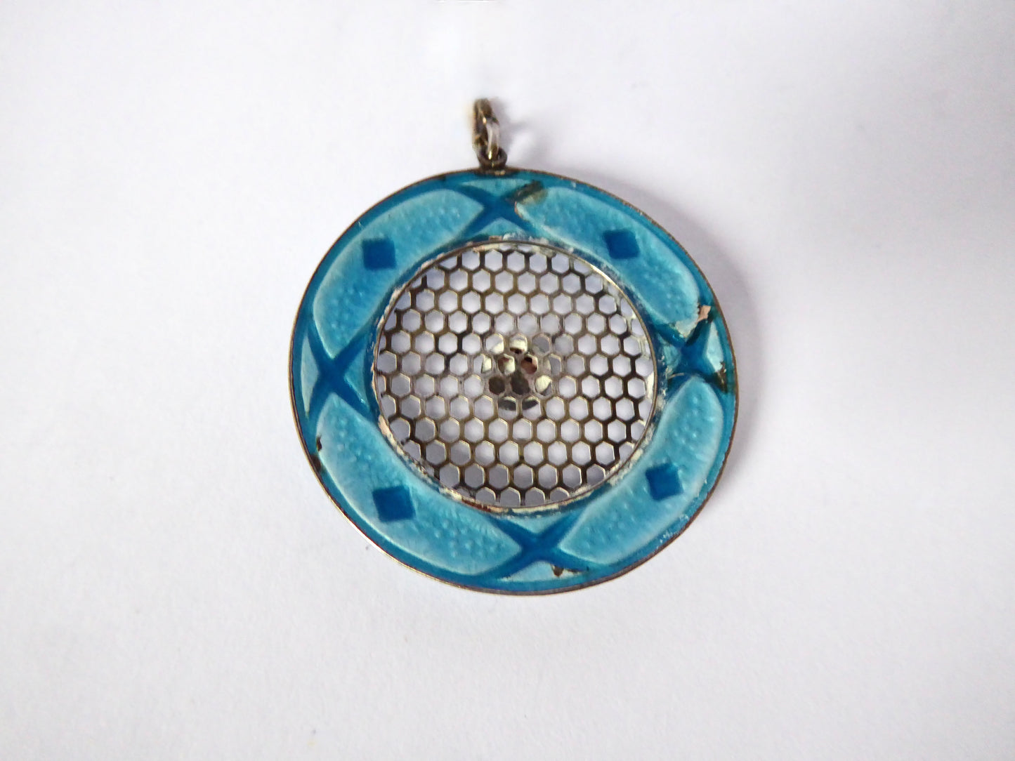 Enamel on Silver Pendant