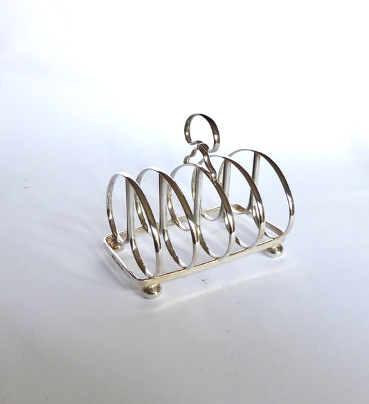 Heavy Silver Toast Rack 1936