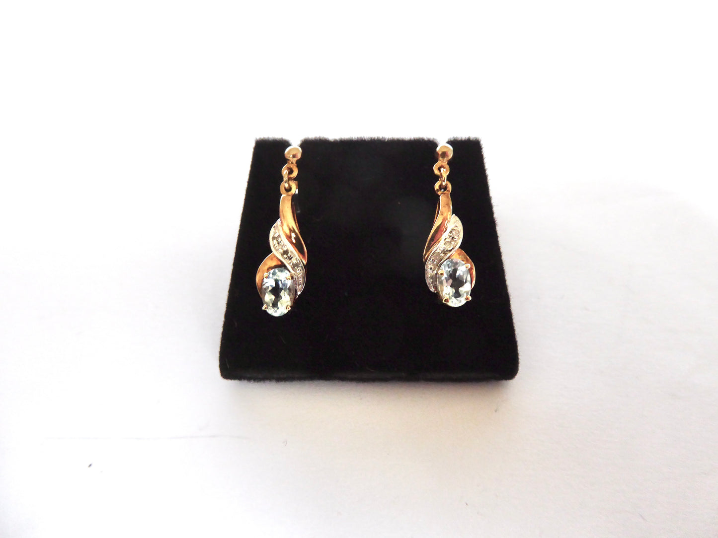 Topaz & Diamond Earrings