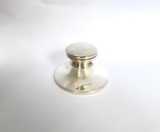 Plain Capstan Silver Inkwell 1964