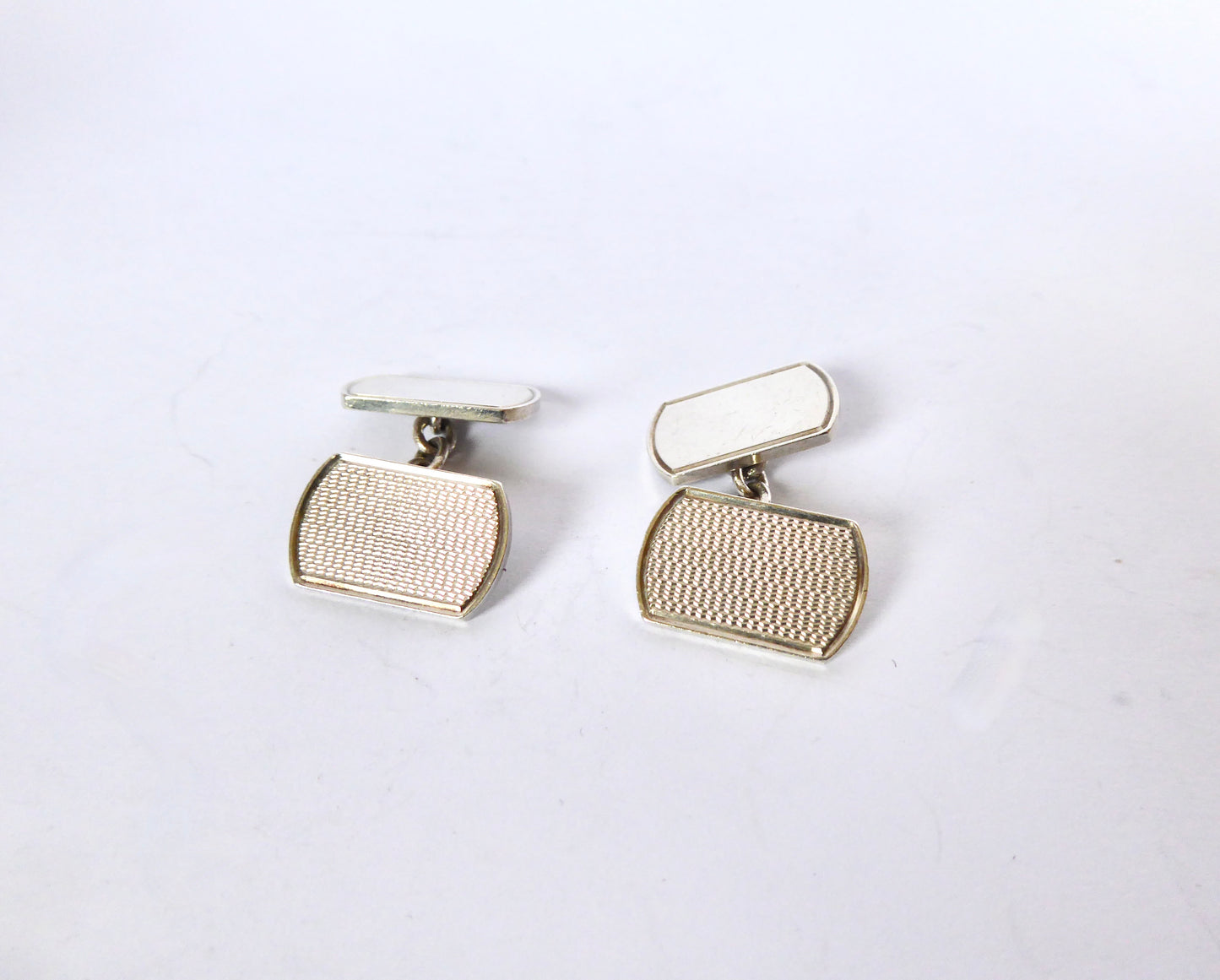 Heavy Silver Cuff Links 1987