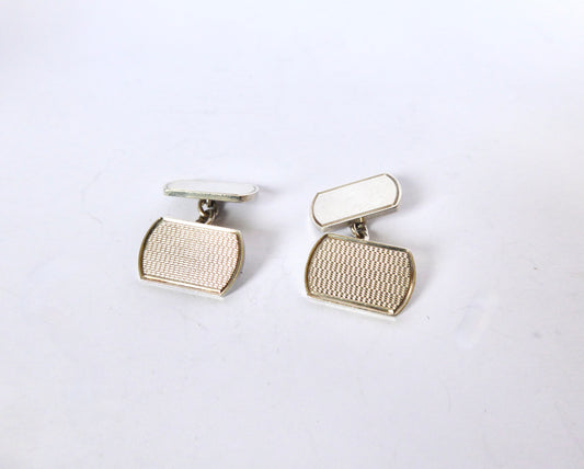 Heavy Silver Cuff Links 1987