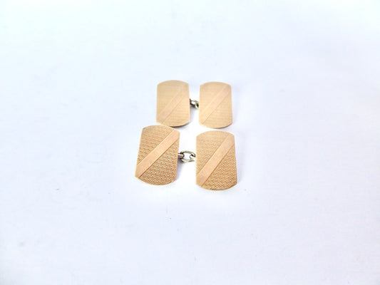 Silver Gilt Cuff Links