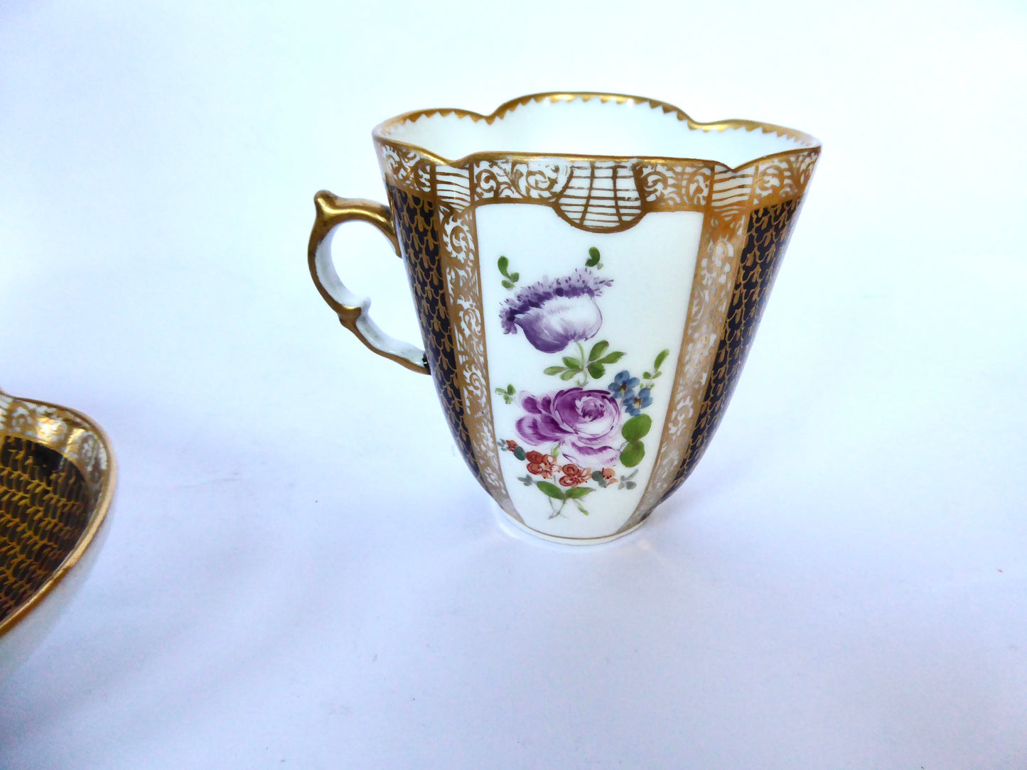 Dresden Cup & Saucer Circa 1890