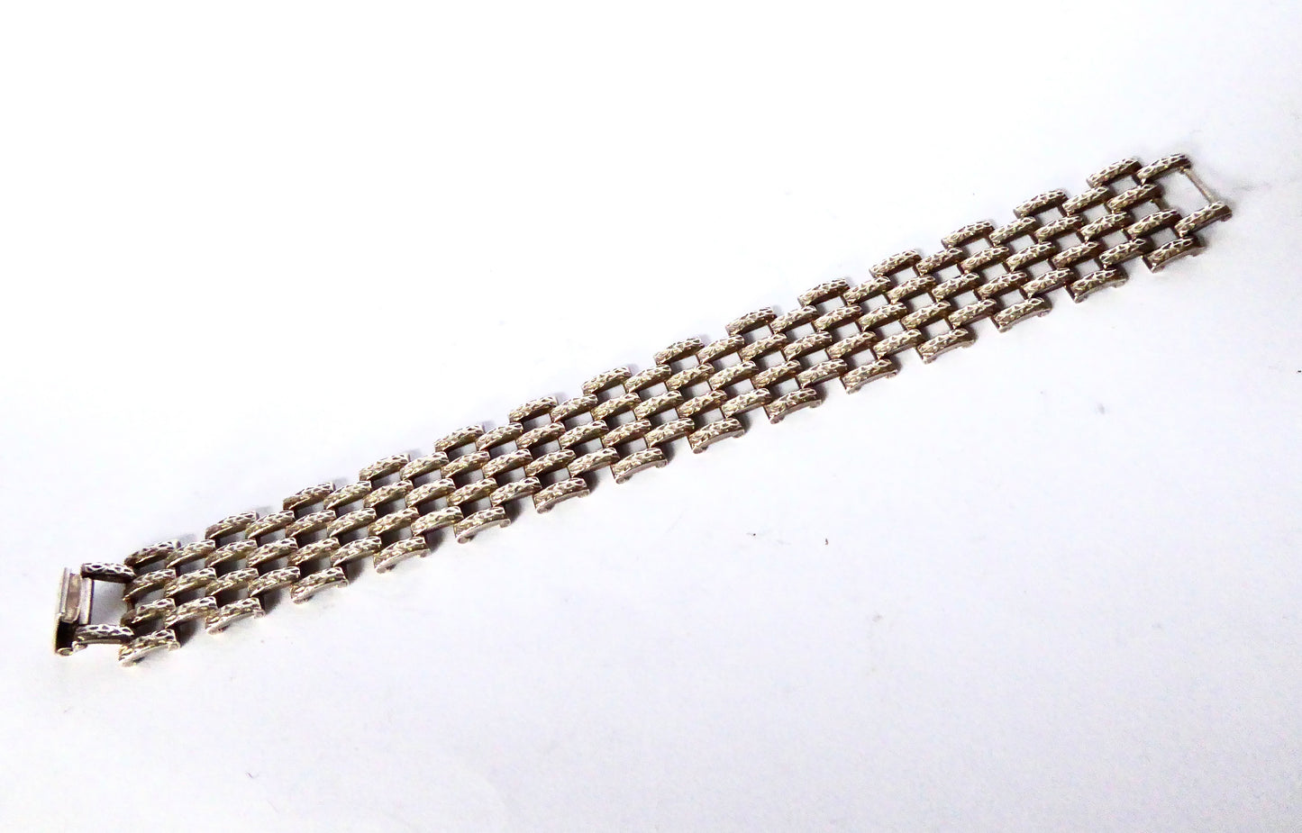 Vintage Silver Mesh Bracelet 1975