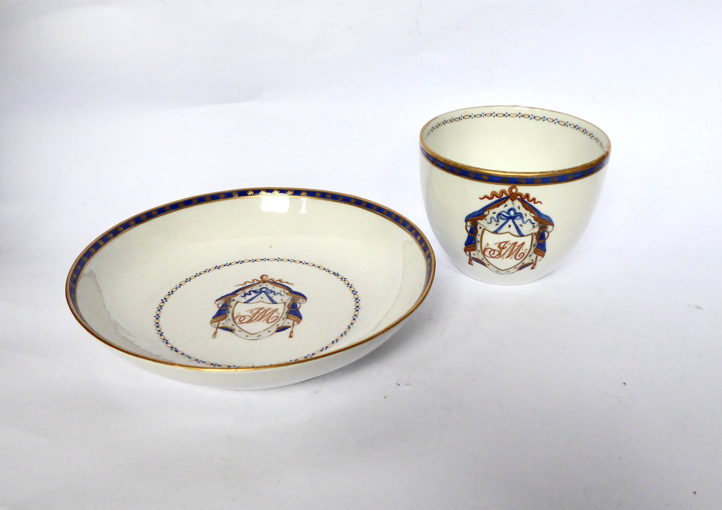 Armorial Tea Cup & Saucer