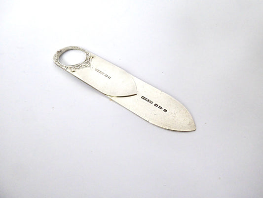 Silver Bookmark / Magnifying Glass 1895