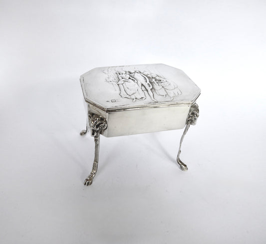 Edwardian Silver Jewellery Box 1904