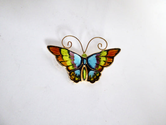 Enamel Butterfly Brooch