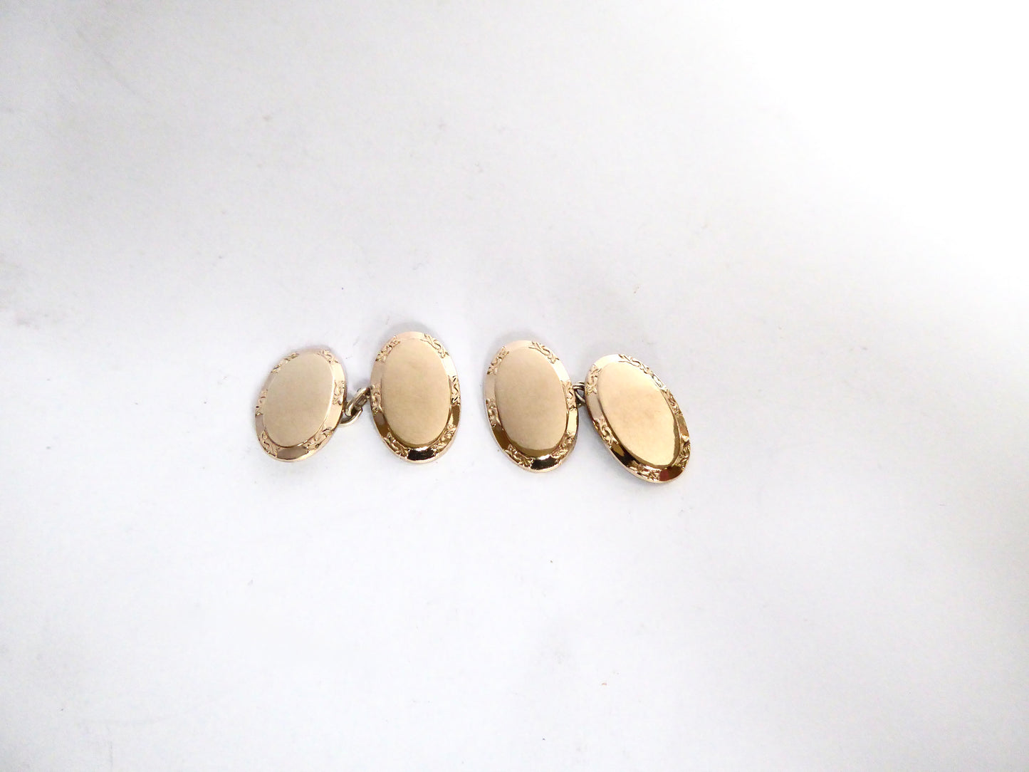 Silver Gilt Cuff Links