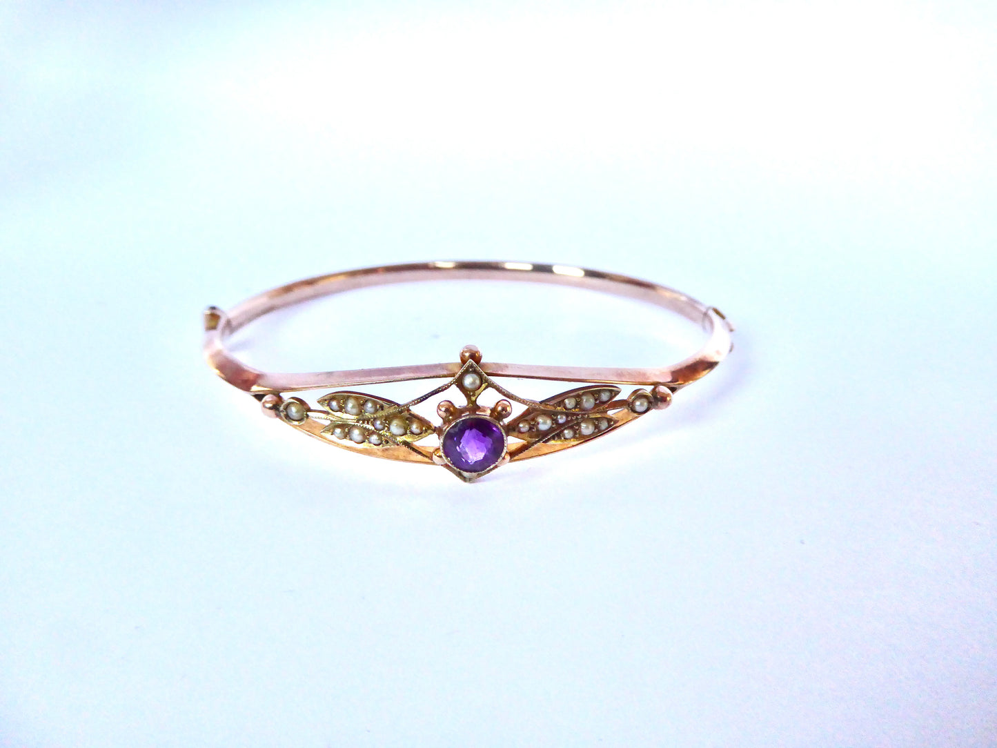 Antique Amethyst Bangle