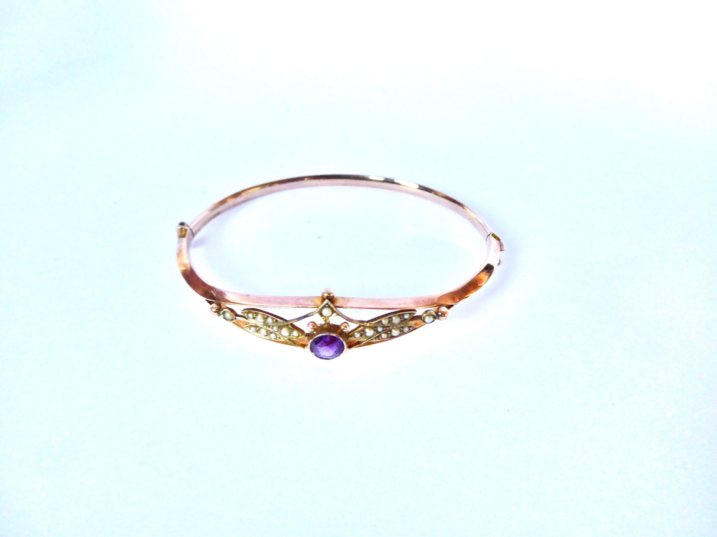 Antique Amethyst Bangle