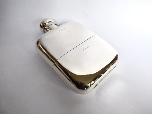 Antique Silver Hip flask 1917