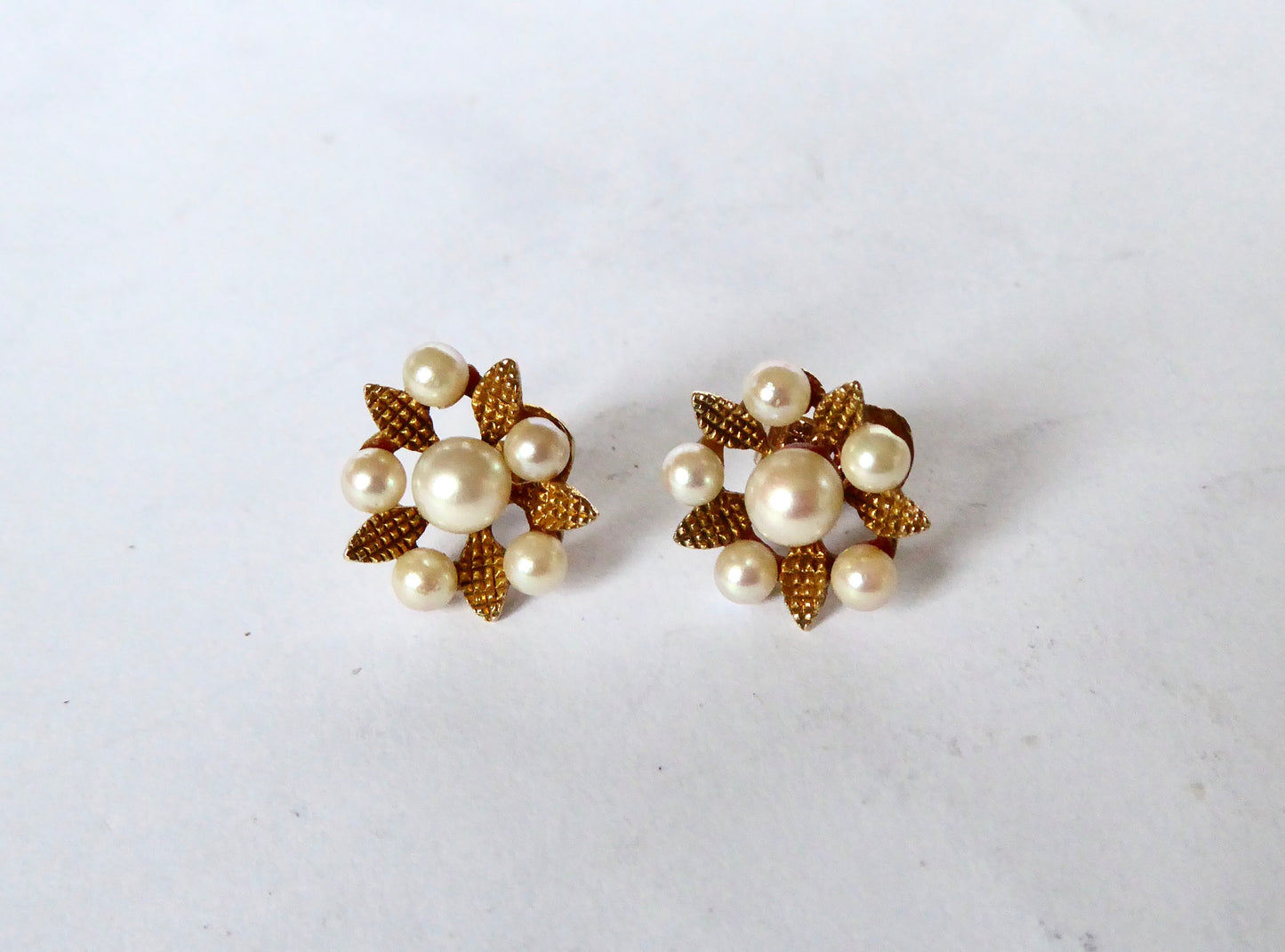 Pearl Cluster Earrings