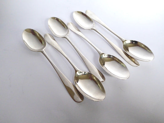 Hanoverian Pattern Dessert Spoons 1714