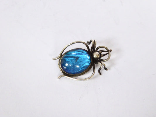 Butterfly Wing Spider Brooch