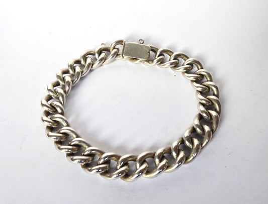Silver Curb Link Bracelet