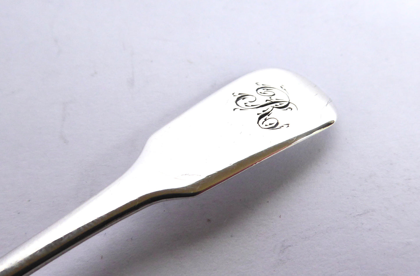 Irish Silver Salt Spoon 1812