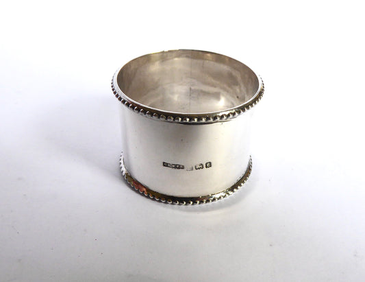 Silver Napkin Ring 1918