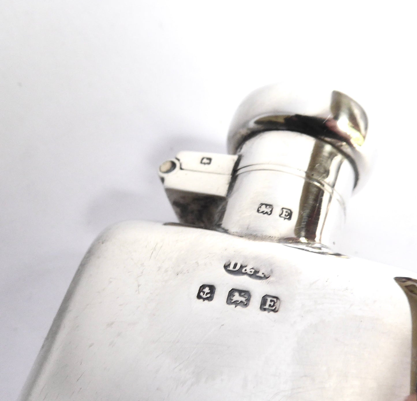 Small Silver Hip flask 1929