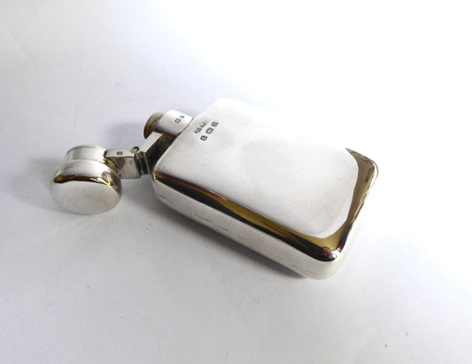 Small Silver Hip flask 1929