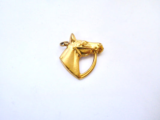 9ct. Horse Head Pendant