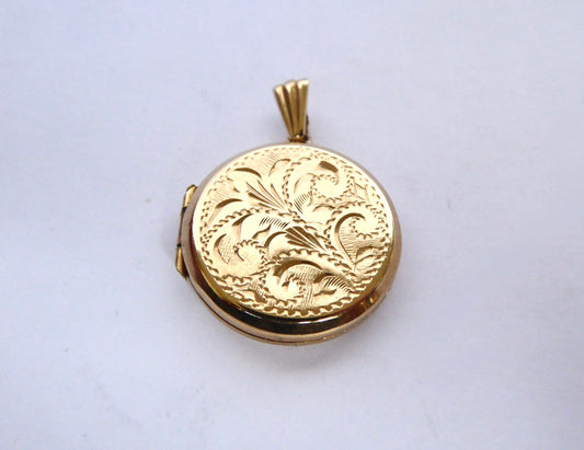 Engraved Gold Locket 1977