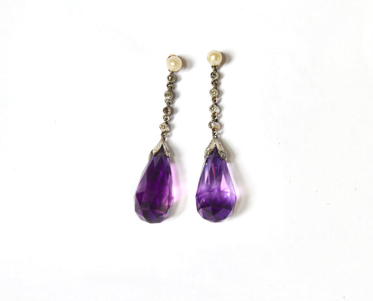 Victorian Amethyst Earrings